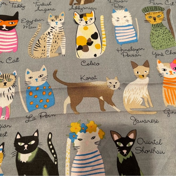 New Style Wear Character CAT SCARF Silk Blend - Picture 7 of 8